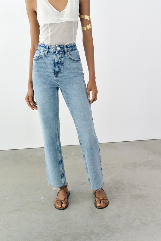 Jean z1975 droit à taille haute - Noir