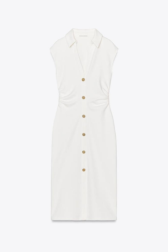 ROBE CHEMISE PIQUÉE