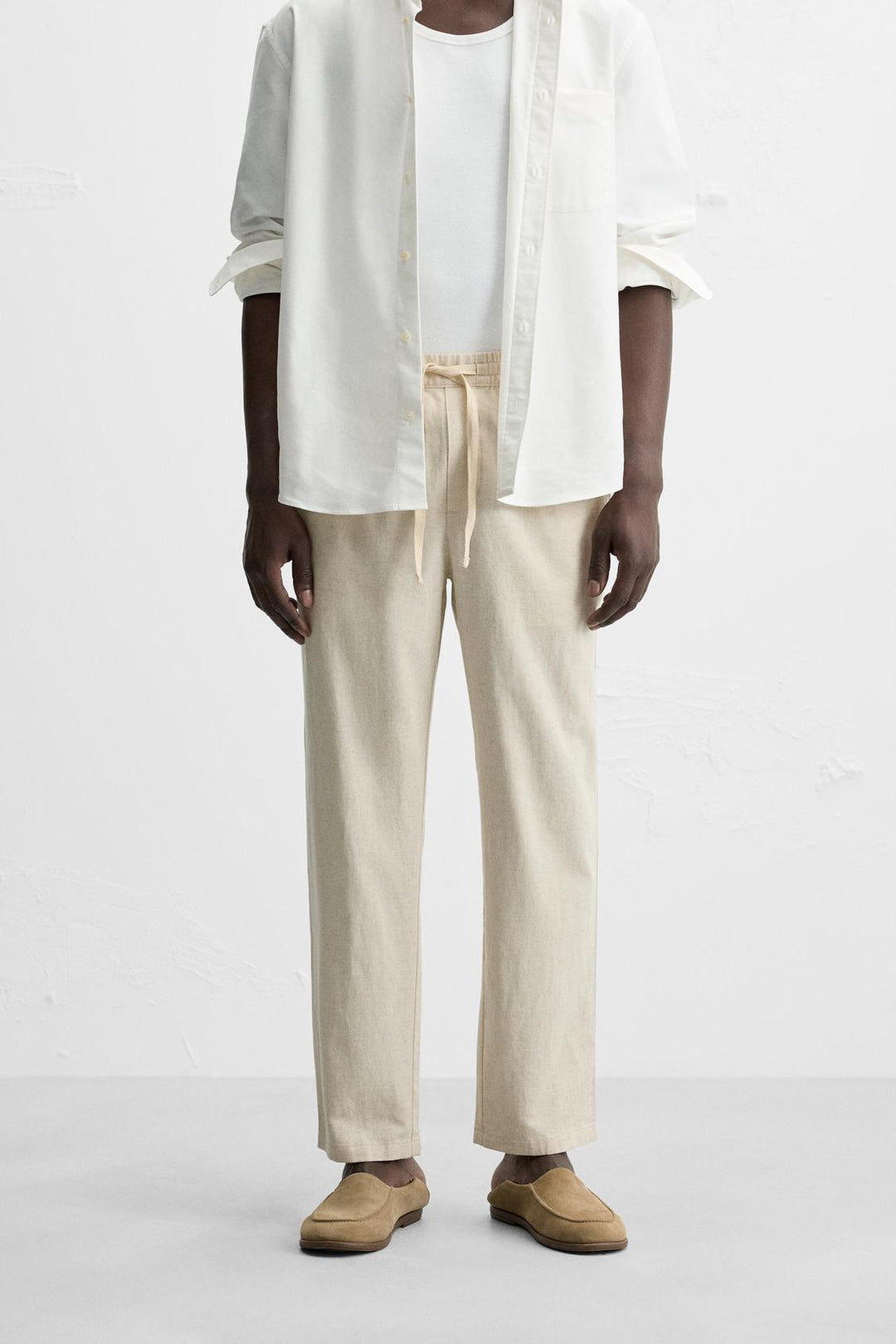 PANTALON RELAXED FIT COTON - LIN