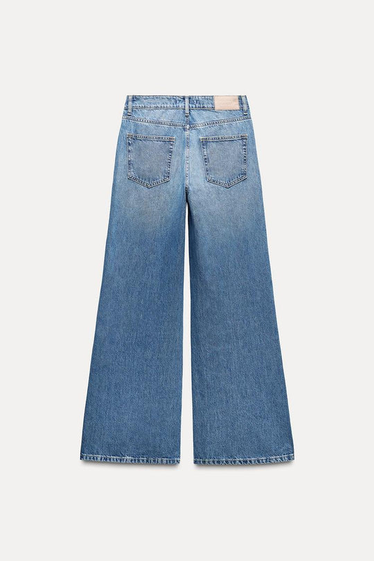Jean z1975 à coupe large et taille haute - Bleu
