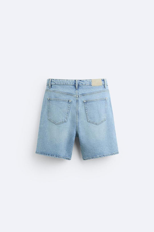 Short en Jean - Gris