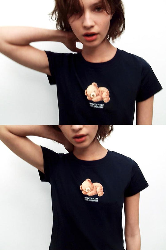 T-SHIRT OURS À MANCHES COURTES