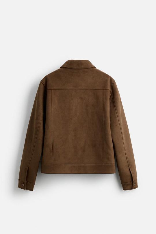 Blouson en matière synthétique - Noir
