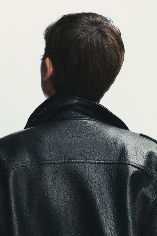 BLOUSON EN MATIÈRE SYNTHÉTIQUE