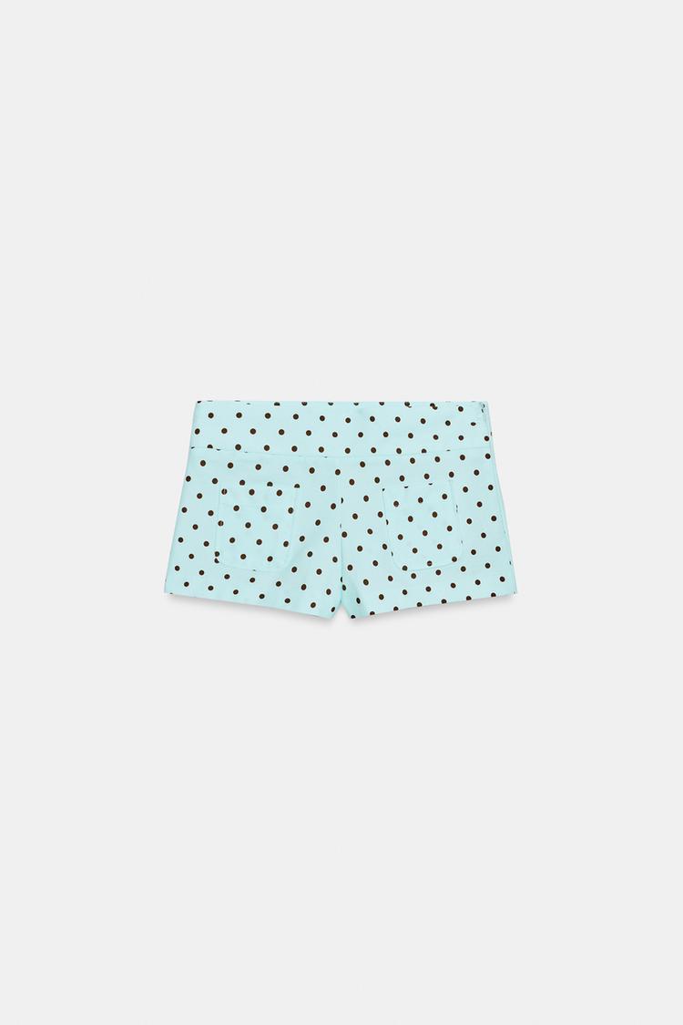 SHORT MINI À POIS