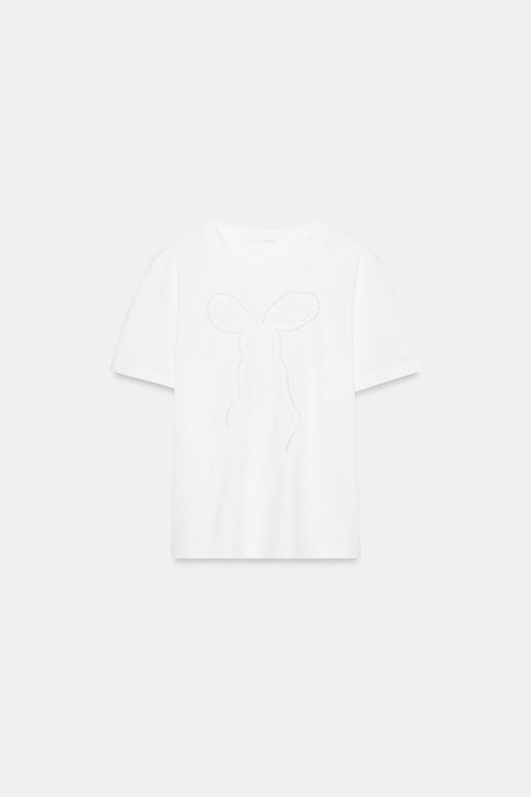 T-SHIRT À NŒUD SUR L'AVANT