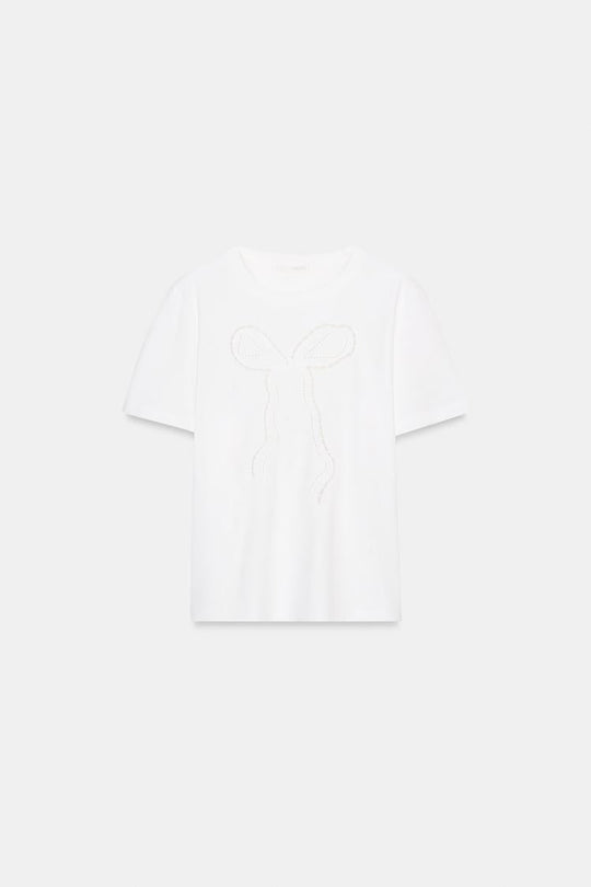 T-SHIRT À NŒUD SUR L'AVANT