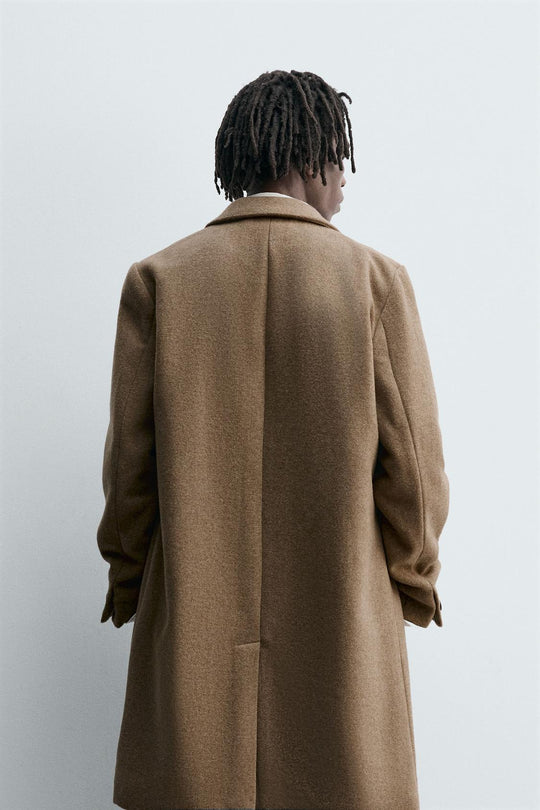 MANTEAU REGULAR FIT AVEC LAINE