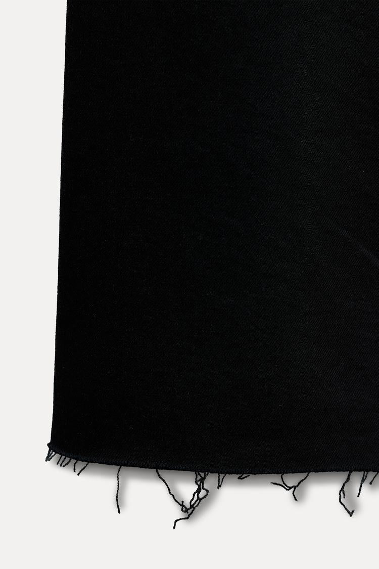 Jean collection zw marine droit a taille haute - écru