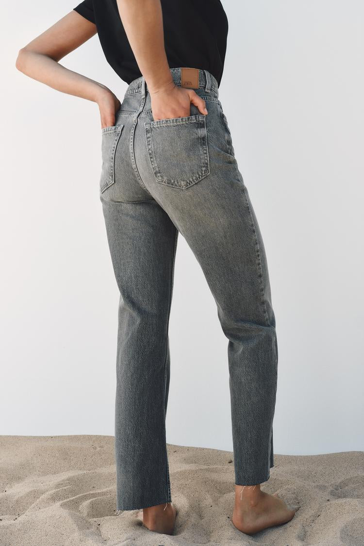 Jean z1975 droit à taille haute - Noir