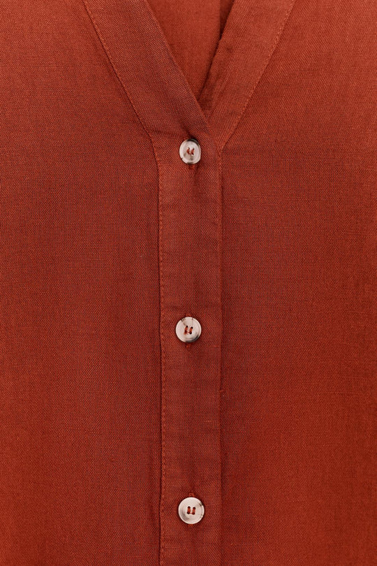 CHEMISE MANCHE LARGE AVEC LIN