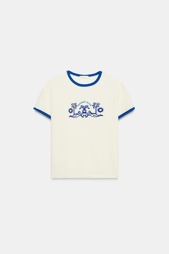 T-SHIRT MANCHES COURTES BRODERIES