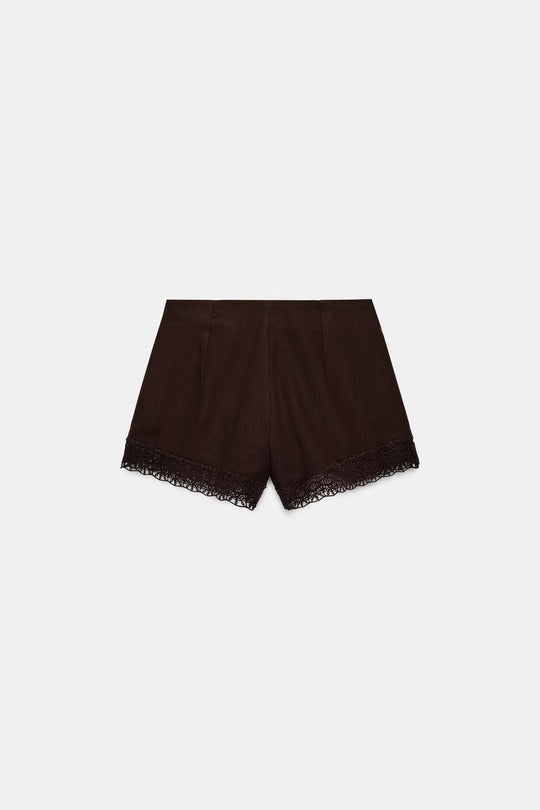 SHORT BRODÉ DENTELLE