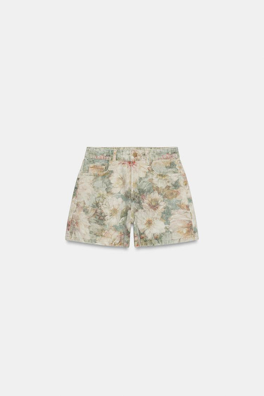 SHORT Z1975 TAILLE MI-HAUTE À IMPRIMÉ FLEURI