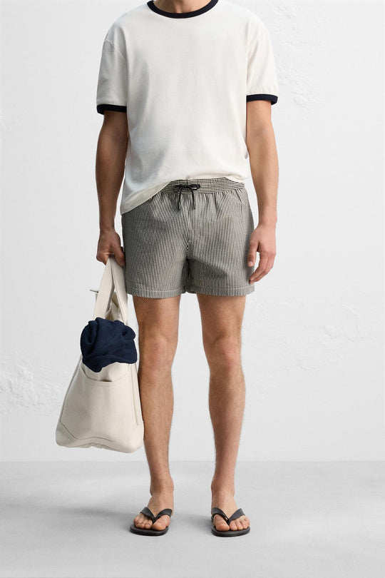 MAILLOT DE BAIN COURT SEERSUCKER