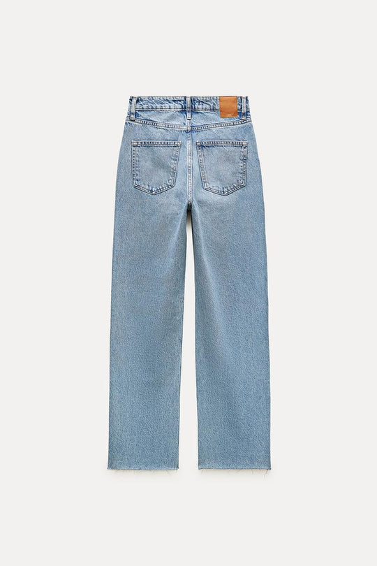 Jean z1975 droit à taille haute - Indigo