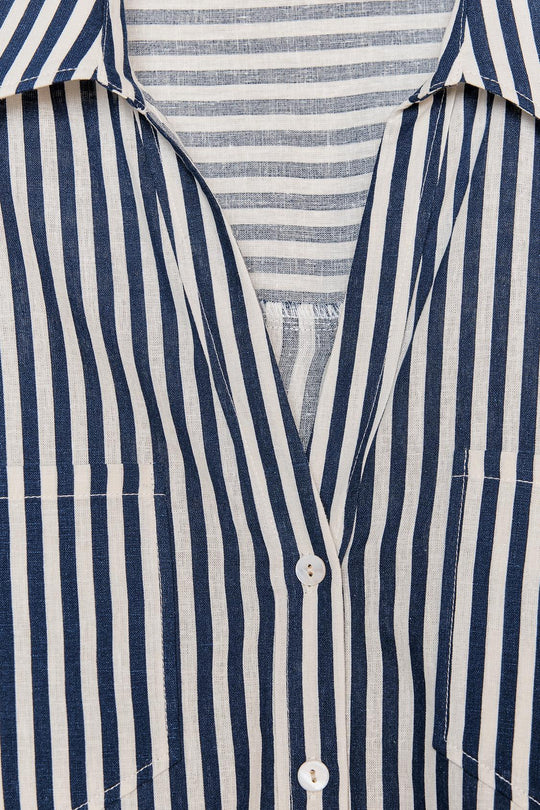 CHEMISE COURTE EN LIN