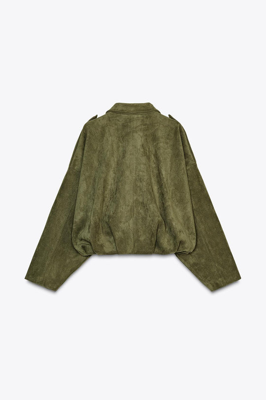 VESTE BOMBER EFFET DAIM