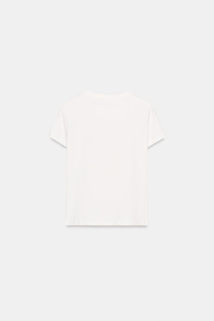 T-SHIRT MANCHES COURTES IMPRIME FLEUR