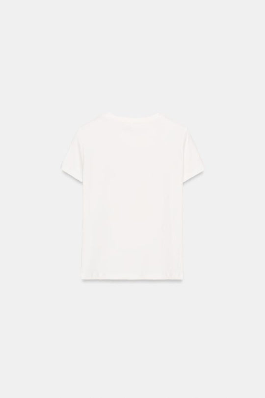 T-SHIRT MANCHES COURTES IMPRIME FLEUR