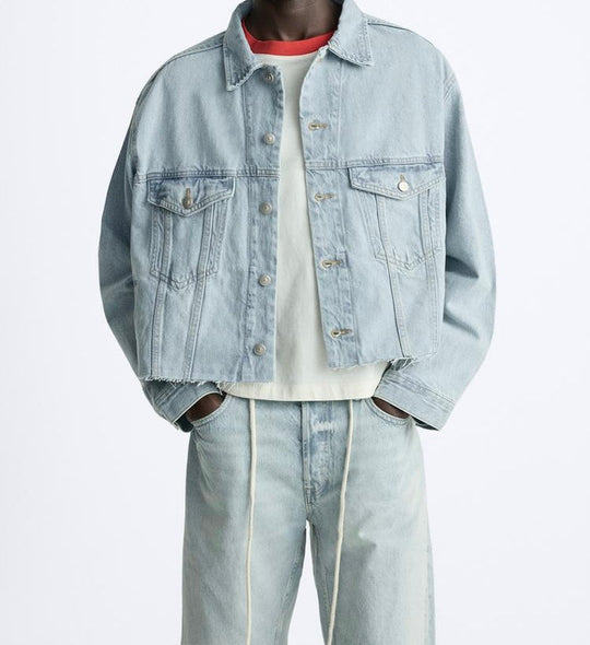 Veste en jean coupe courte