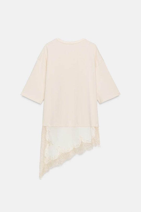 T-SHIRT BIMATIÈRE DENTELLE