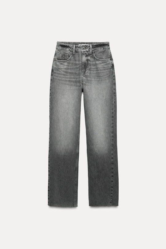 Jean z1975 droit à taille haute - Indigo