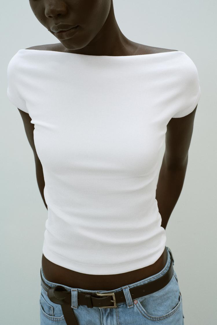 T-SHIRT COL BATEAU