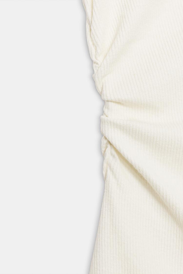 T-SHIRT DRAPÉ EN LIN