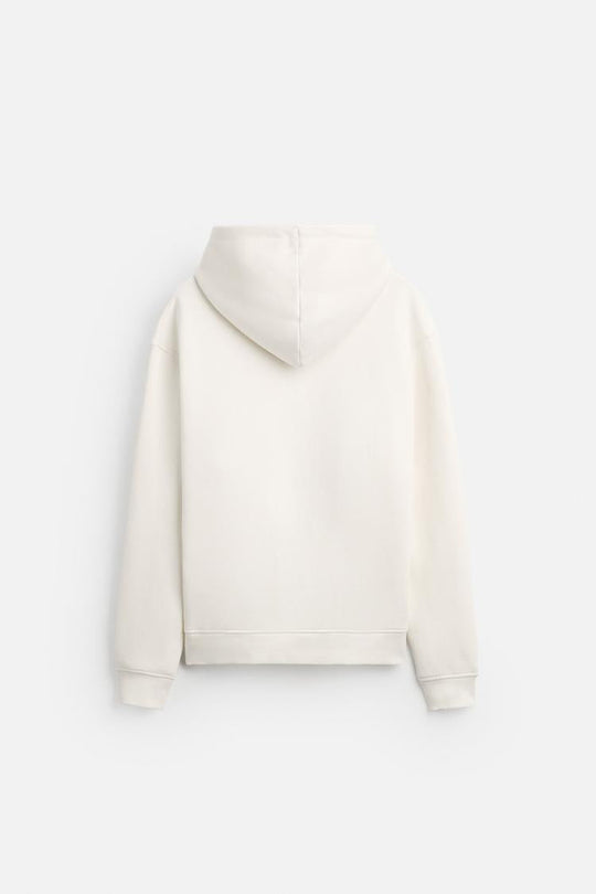 Sweat à capuche zip - Gris chiné