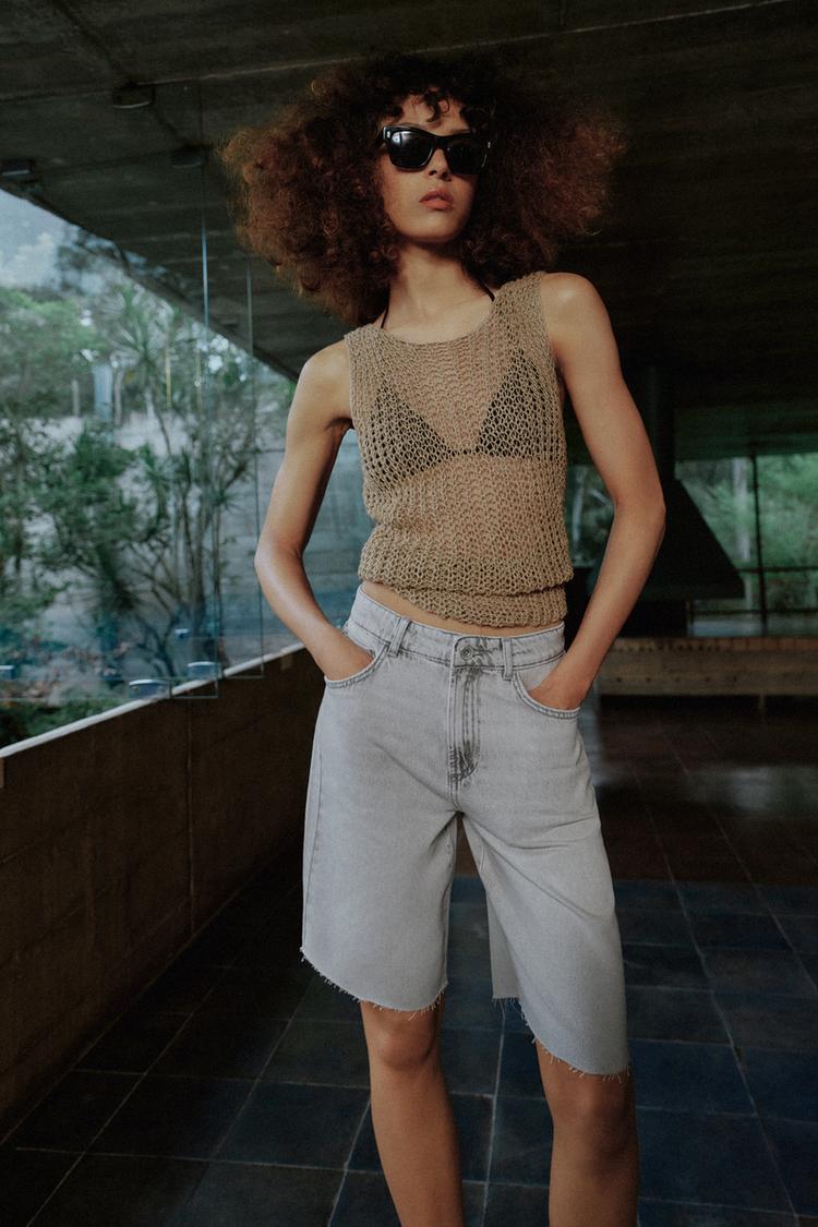 SHORT Z1975 EN DENIM TAILLE MI-HAUTE