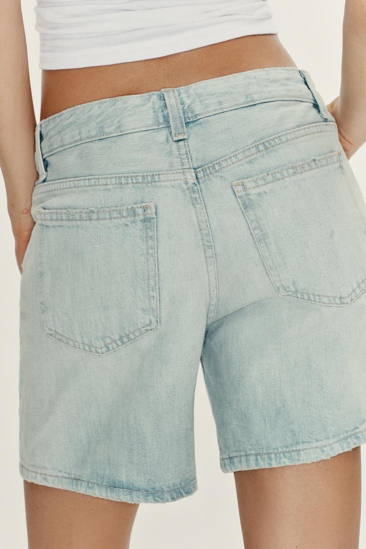 SHORT REGULAR EN DENIM TRF TAILLE MOYENNE