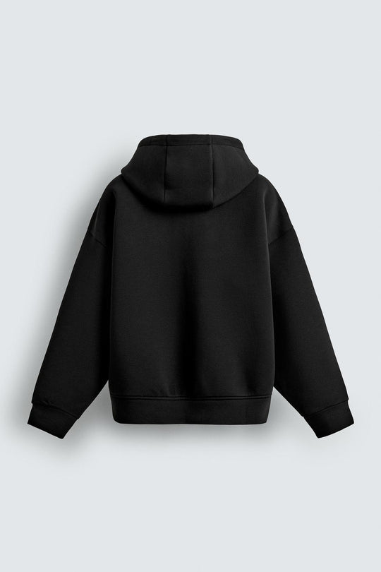 SWEAT À CAPUCHE EFFET NEOPRÈNE