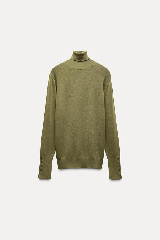 Pull basique en maille unie - Bleu ciel