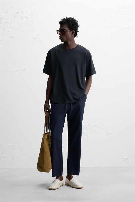 PANTALON RELAXED FIT COTON - LIN