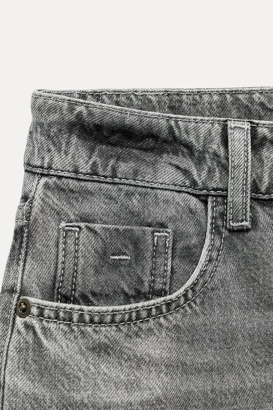Jean z1975 droit à taille haute - Gris