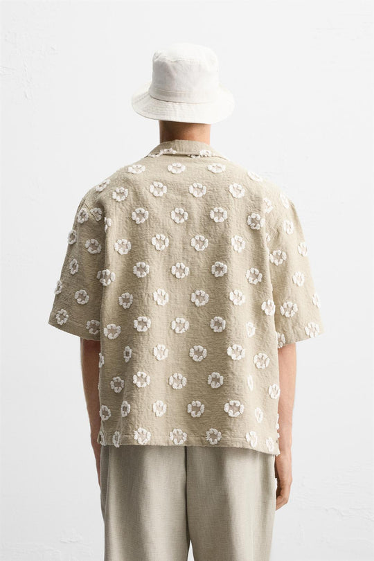 CHEMISE JACQUARD TEXTURÉ