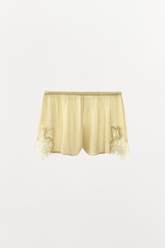 SHORT EN GEORGETTE ET DENTELLE
