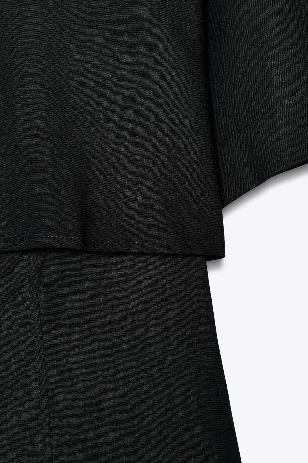 CHEMISE AJUSTÉE AVEC LIN DOUBLE ÉPAISSEUR