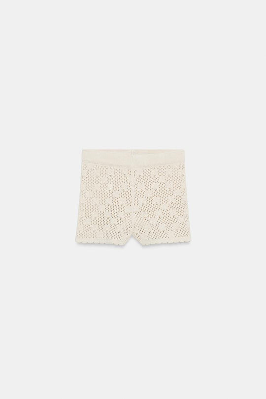 SHORT EN MAILLE POINTELLE