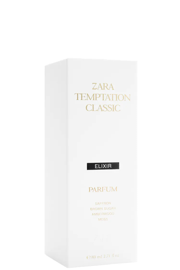 ZARA TEMPTATION CLASSIC ELIXIR PARFUM 80ML