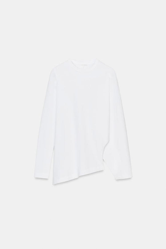 T-SHIRT ASYMÉTRIQUE À MANCHES LONGUES