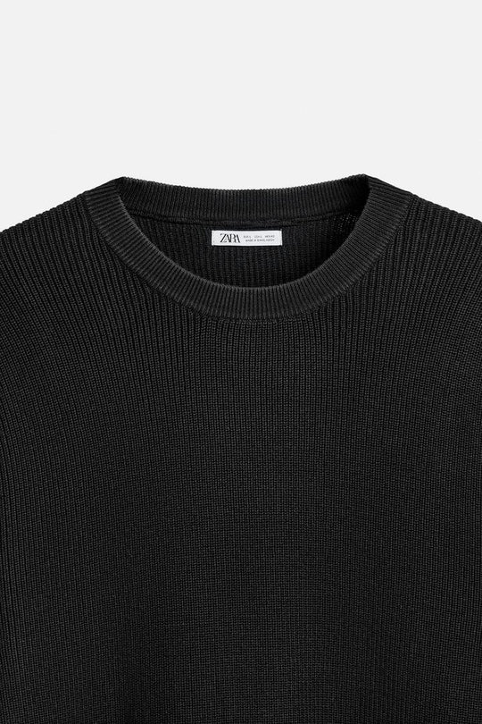 Pull en Maille perlée - Noir