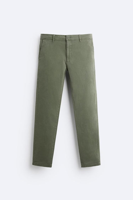 Pantalon chino coupe moulante - Gris