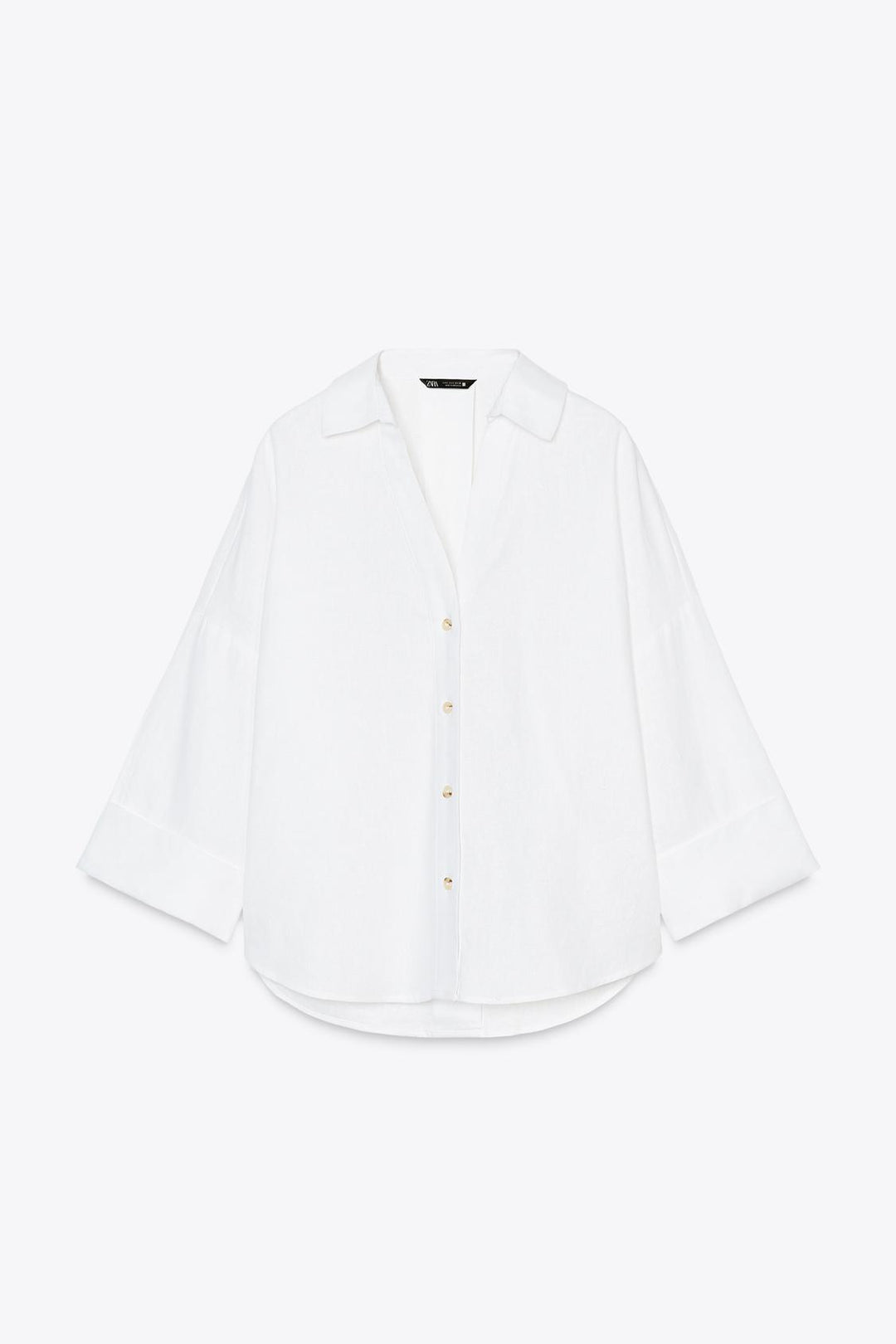CHEMISE MANCHE LARGE AVEC LIN