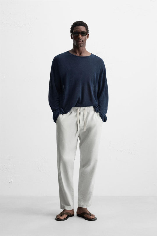 PANTALON RELAXED FIT COTON - LIN