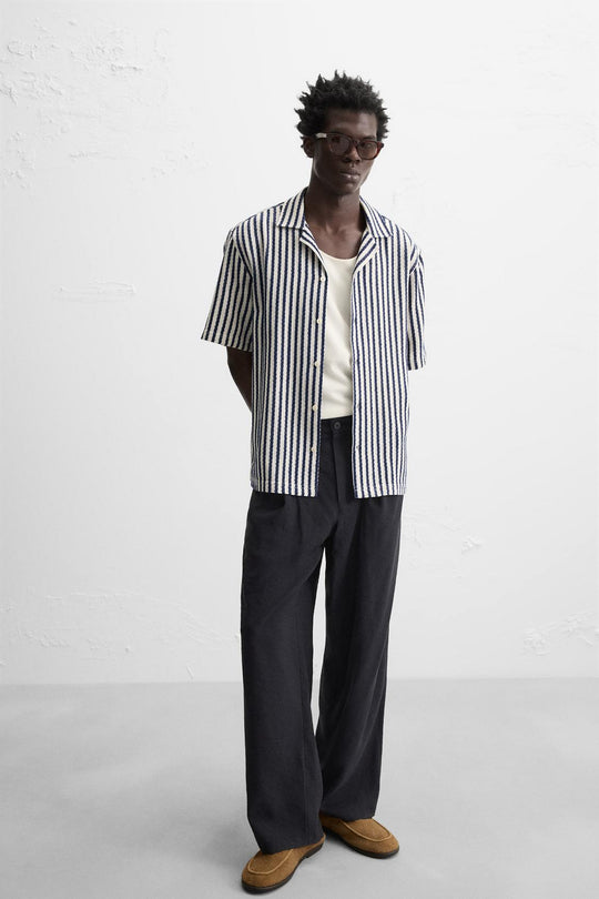 CHEMISE JACQUARD GÉOMÉTRIQUE