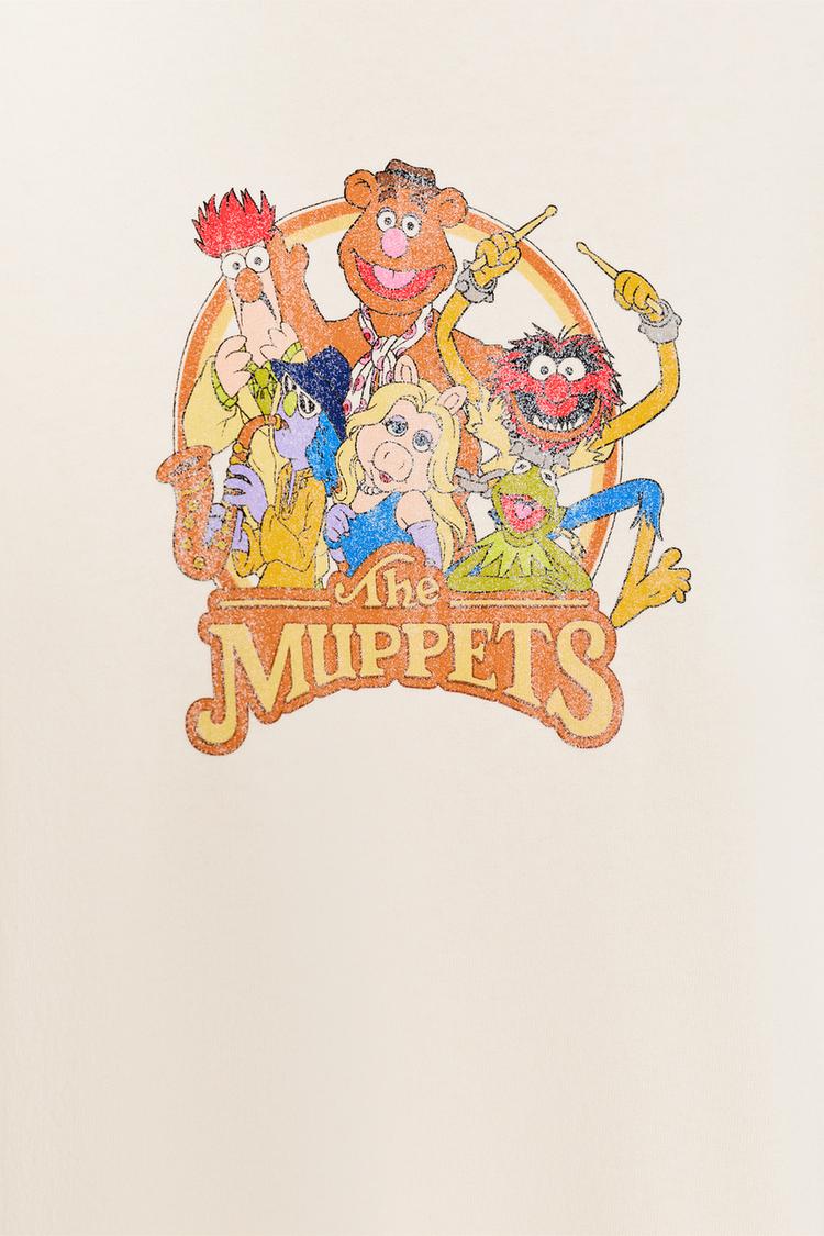 T-SHIRT THE MUPPETS DISNEY MANCHES COURTES