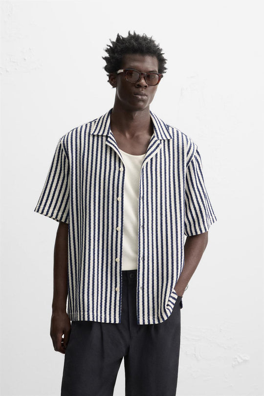 CHEMISE JACQUARD GÉOMÉTRIQUE
