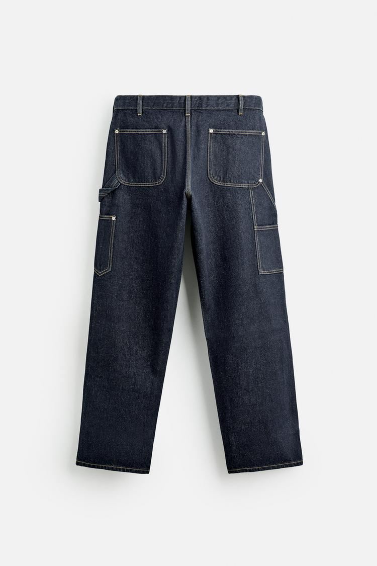 Jean à poche menuisier - Bleu